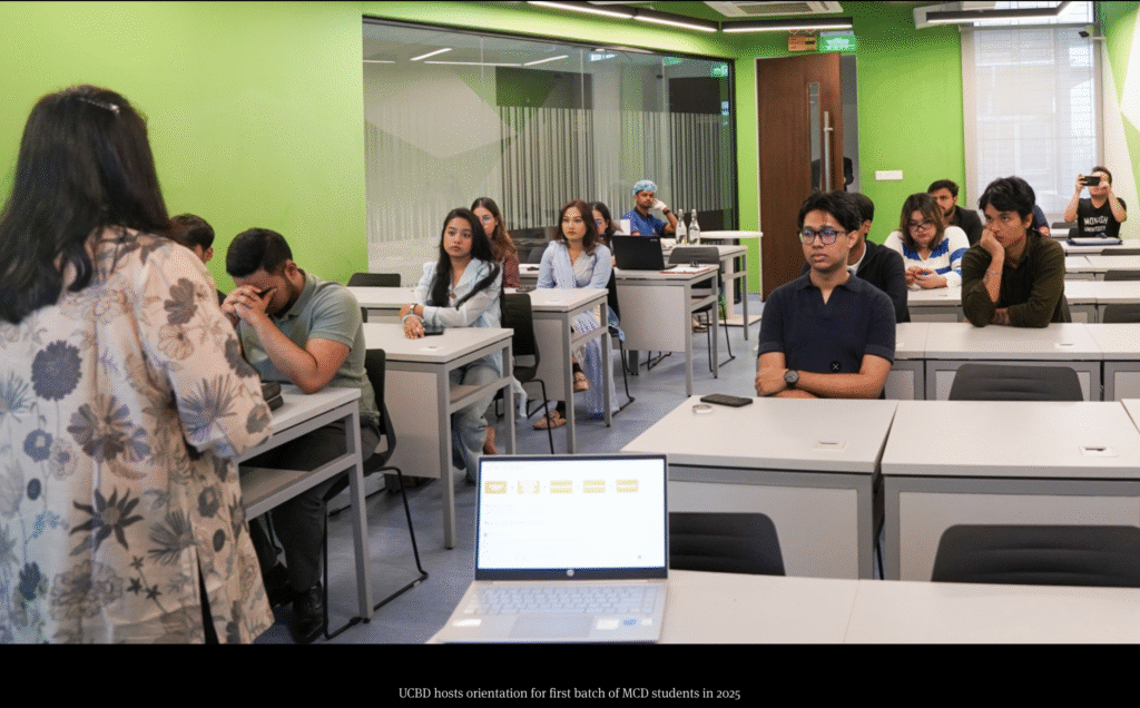 UCBD hosts orientation for first batch of MCD students in 2025
